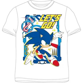 Chlapecké tričko DOVOZ EU Chlapecké tričko Sonic bílé Velikost: 128