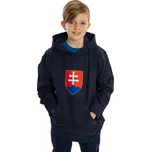 Dětská mikina Kappa LOGO NATHAN JR 12y Tmavě modrá, Červená