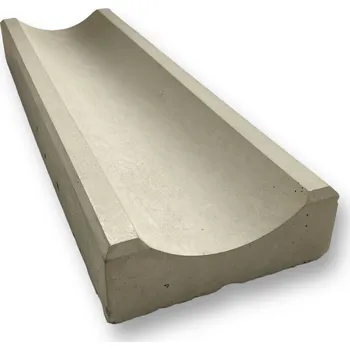 Květináč Báča Beton Betonový odtokový žlábek (50 x 16 x 6 cm) Barva: Světle hnědá