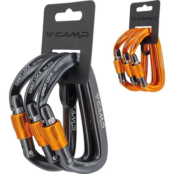 karabina CAMP Orbit Lock 3 Pack gun metal