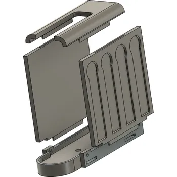 Příslušenství ke karavanu Držák kávovaru Nespresso Essenza Mini Barva: světle šedá, montážní strana: na podložku