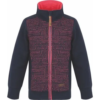 Dívčí mikina Dívčí mikina LOAP DIFENA 122/128 Tmavě modrá, Růžová