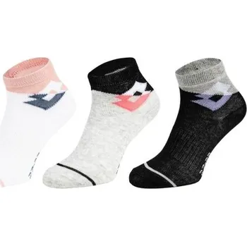 Dětská móda Dívčí ponožky Lotto SQUASH 3P 34-39 Černá, Šedá, Bílá