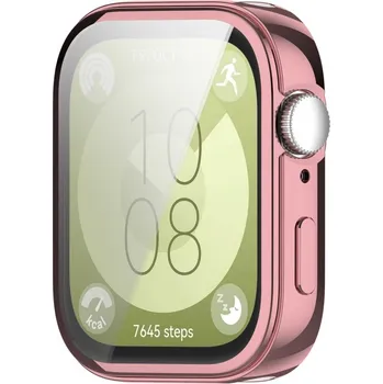 Příslušenství k chytrým hodinkám VSECHNONAMOBIL 78855 TPU FULL COVER Kryt pro Huawei Watch Fit 3 růžový