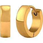 Pozlacené náušnice kruhy z chirurgické oceli