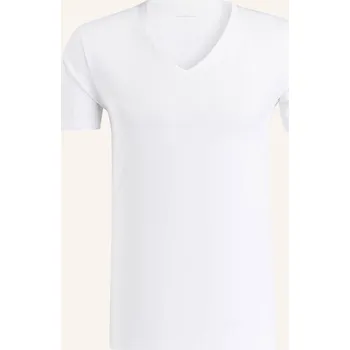 Pánské tričko Mey Pánské Tričko S Výstřihem Do V Série Dry Cotton, bílá, 48