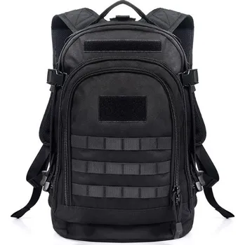 Batoh maskáčový, černá, 33x18x47cm, objem 45L, Smilodon