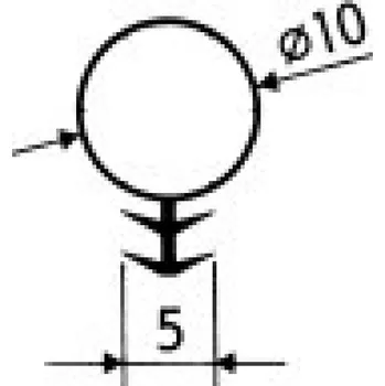 Těsnění do okna a dveří Trelleborg Těsnění profilové B3 10 mm bílá SILLEN