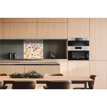 Obklad DIMEX | Dibond za kuchyňskou linku DBW-06060-177 | 60 x 60 cm | Růžičky + Dibond deska za kuchyňskou linku DIMEX v rozměru 60 x 60 cm, motiv Růžičky