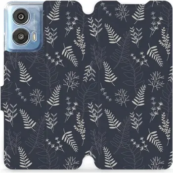 Pouzdro na mobilní telefon Flipové pouzdro Mobiwear - Motorola Moto G24 / Moto G04 - VP15S Kapradiny (Knížkové flip pouzdro, obal, kryt na mobil Motorola Moto G24 / Moto G04 - VP15S Kapradiny, materiál Umělá kůže + TPU - ochrana 360°, stojánek, silikonová vanička, magnetické zavírá