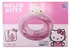 Nafukovací kruh Happy People Hello Kitty dětský nafukovací kruh se třpytkami růžový 90 cm