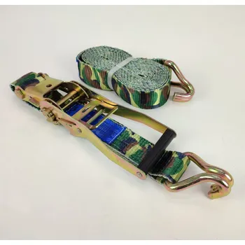 Upínací popruh Pás upínací 5t/4m s hákem a ráčnou maskáčový