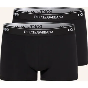 Oblečení a móda Dolce & Gabbana Pánské Boxerky, 2 Kusy V Balení, černá, 46