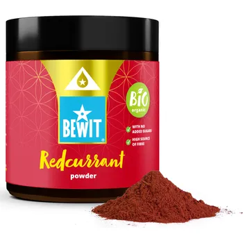 Sušené ovoce BEWIT Červený rybíz lyofilizovaný - prášek, BIO - 130 g