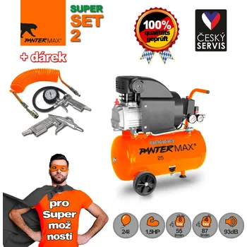 Kompresor PANTERMAX PANTERMAX® AirFlow® 25 Kompresor olejový, SET 2