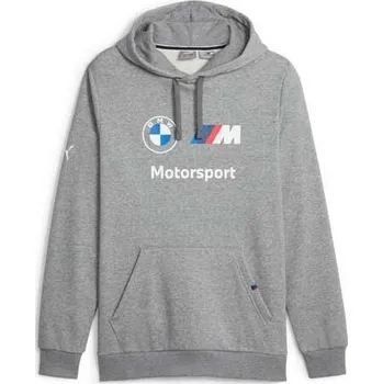 Pánské oblečení Pánská mikina Puma BMW MOTORSPORT ESSENTIALS HOODIE XXL Šedá, Mix