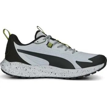 Pánská obuv Pánská běžecká obuv Puma TWITCH RUNNER TRAIL 10 Šedá, Černá, Reflexní neon