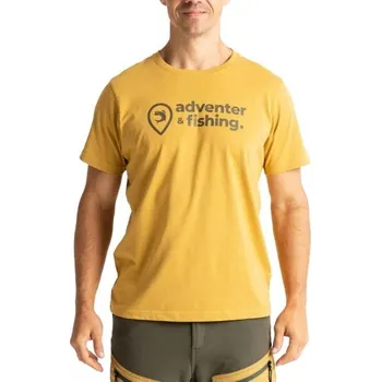 Pánské oblečení Pánské tričko ADVENTER & FISHING COTTON SHIRT M Hnědá, Šedá