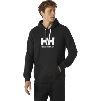 Pánská mikina Pánská mikina s kapucí Helly Hansen LOGO S Černá, Bílá