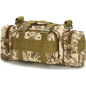 Taška na fotoaparát maskáčová, desert digital, 35x14x18cm, Smilodon