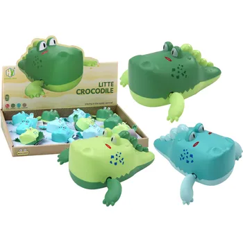 Hračka LEAN Toys Natahovací plovoucí krokodýl Hračka do vany