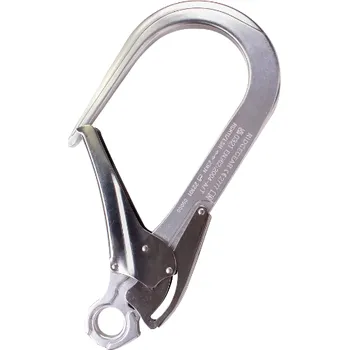 karabina RIDGEGEAR RGK11/LSH 110mm hliníkový dvoučinný hák na lešení s okem