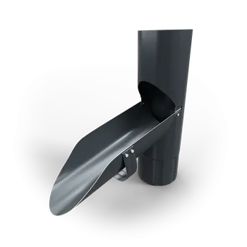 okap Bravo Odbočka do sudu pozink + barva, Ø87 mm Barva: RAL 7024 - Šedá