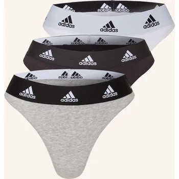 Kalhotky Adidas Dámské Kalhotky String, 3 Kusy V Balení, bílá / černá...