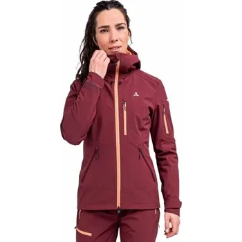 Dámská skitouringová bunda Schöffel MATREI W 40 Vínová, Lososová