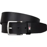 Tommy Hilfiger Pánský Kožený Opasek New Denton 4.0, tmavě...