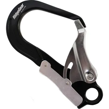 karabina RIDGEGEAR RGK11SL 55mm lehký hák s dvojčinným zámkem na lešení s okem