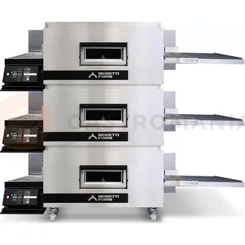 Pec na pizzu Elektrická pásová pec TT96 3 komory s podstavcem | MORETTI FORNI, MFMTT96E3