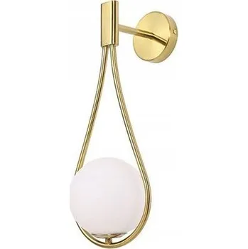 Nástěnné svítidlo Toolight - skleněná nástěnná lampa E27 60W APP603-1W, zlatá, OSW-08996