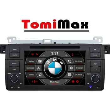 Auto Hi-Fi TomiMax BMW E46 Android 14 autorádio s WIFI, GPS, USB, BT HW výbava: 8 Core 4GB+32GB PX HIGH, Velikost obrazovky: Dotyková obrazovka: 7"