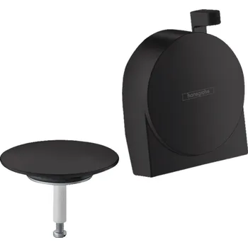 Hansgrohe Exafill S, vrchní sada vanového výtoku, odtokové a přepadové soupravy, matná černá, HAN-58117670