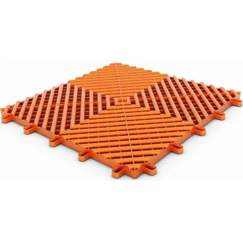 Umělý povrch Maxton Design Plastová dlaždice modulární podlahy oranžová Maxton Floor Orange V2 MXFL22-TILE-ORANGE + Prodloužená lhůta na vrácení zboží do 40 dnů