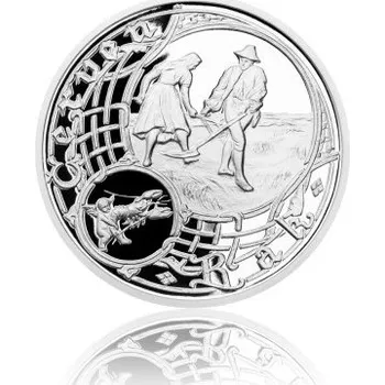 2015 - Stříbrná uncová medaile Staroměstský orloj - Rak