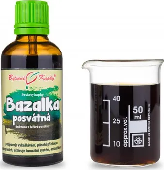 Přírodní produkt Bylinné kapky s.r.o. Bazalka posvátná tinktura 50 ml