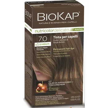 Biosline Biokap Nutricolor Delicato Rapid 135 ml, 7.0 střední blond