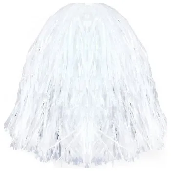 Karnevalový doplněk Mávátko pom pom bílé