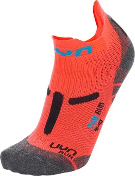 Dámské ponožky Dámské ponožky UYN RUN 2IN SOCKS Coral Fluo/Anthracite 35/36