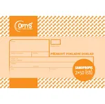 Optys 1091 příjmový doklad A6 2 x 50 listů