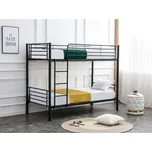 Postel Bunky 90 x 200 cm, patrová, černá