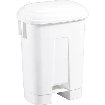 Odpadkový koš Plastový odpadkový koš Sirius 60 l.- bílé víko
