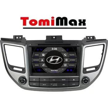 Autorádio TomiMax Hyundai Tucson Android 14 autorádio s WIFI, GPS, USB, BT HW výbava: 8 Core 8GB+128GB HIGH, Velikost obrazovky: Dotyková obrazovka: 8"