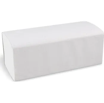 Papírový ručník Papírové ručníky tissue ZZ, 2-vrstvé 24x21 cm, bílé (3000ks)