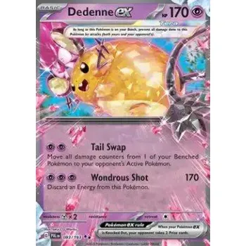 Karetní hra Pokémon PAL 093/193 Dedenne ex - Paldea Evolved