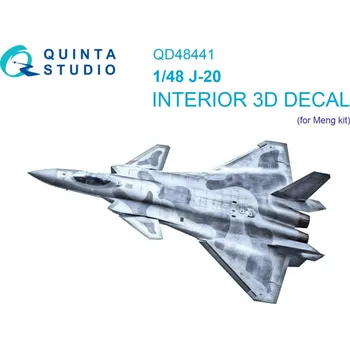 Plastikový model 1/48 J-20 3D-Print.&col.Interior (MENG)