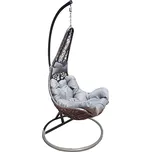 Závěsné křeslo se stojánem KALEA 2 NEW šedá/světle šedá