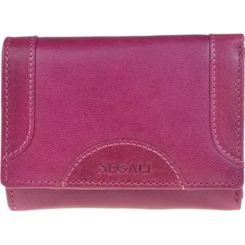 Peněženka SEGALI Dámská kožená peněženka SG-27196 B fuchsia